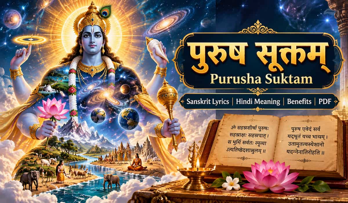 पुरुष सूक्तम् (Purusha Suktam) – संस्कृत पाठ, हिंदी अर्थ, लाभ और PDF
